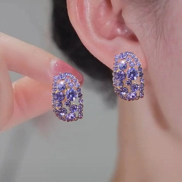 Lab-Created Diamonds Hoop Earrings