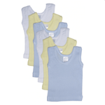 SPLASHBUY Baby Clothing Medium 19-26 Lbs bambini Boy's Six Pack Pastel Sleeveless Tank Top (6-Pack) 0356BambiniTankTop-2
