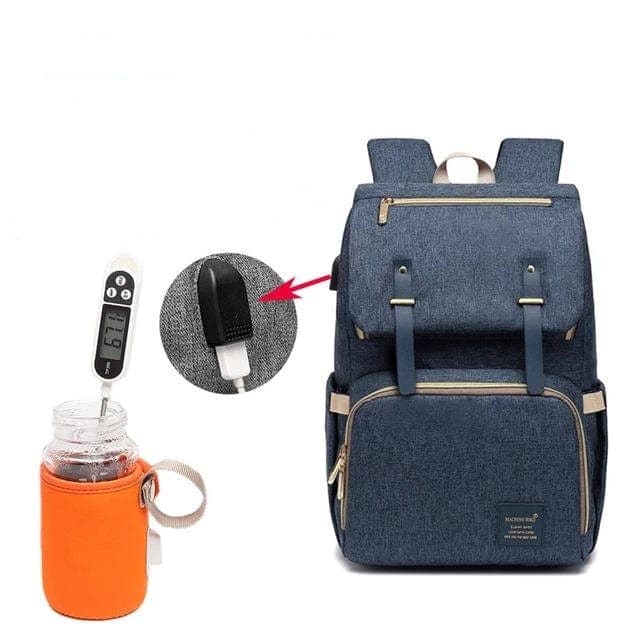 SPLASHBUY Bag/Backpack - Diaper Bag blue enhanced version Diaper Backpack with USB Charging Port 759478467012 17707248-blue-enhanced-versio