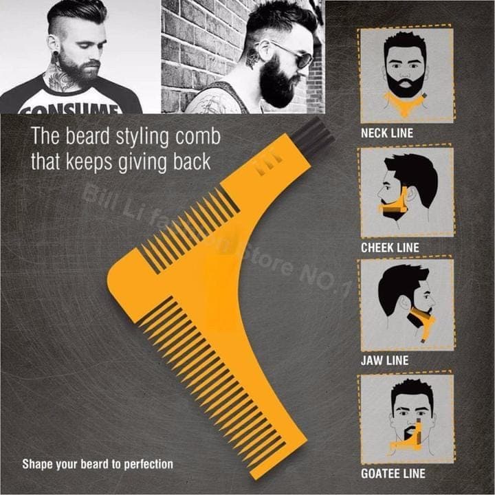 Splashbuy Beard Care Beard Shaper - Beard Shaping Styling Comb