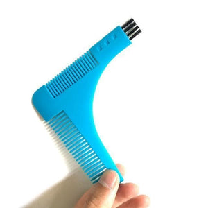 Splashbuy Beard Care Blue-With Box Beard Shaper - Beard Shaping Styling Comb 1855306-blue-with-box