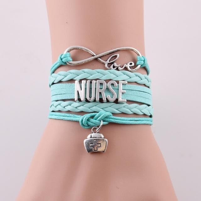 Splashbuy Bracelet - Nurse Green Nurse Hat Charm Bracelet 774615-2142f