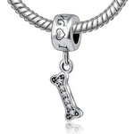 Splashbuy Jewelry -Beads I Love My Dog Dangle 925 Sterling Silver I Love My Pet Dog Bead Charm for Bracelets 7861730-i-love-my-dog-dangle