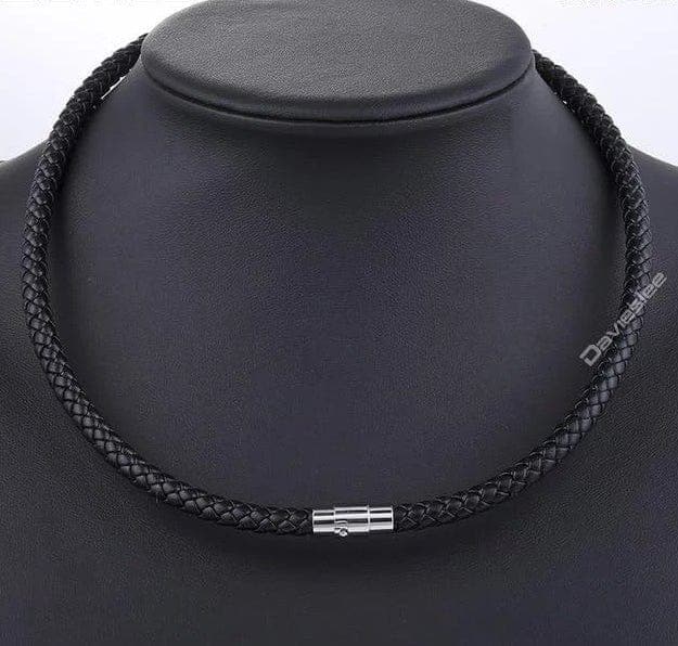 3/4/5/6MM MENS Silver Stainless Steel Wheat Braided Chain Necklace Jewellery  | Wish