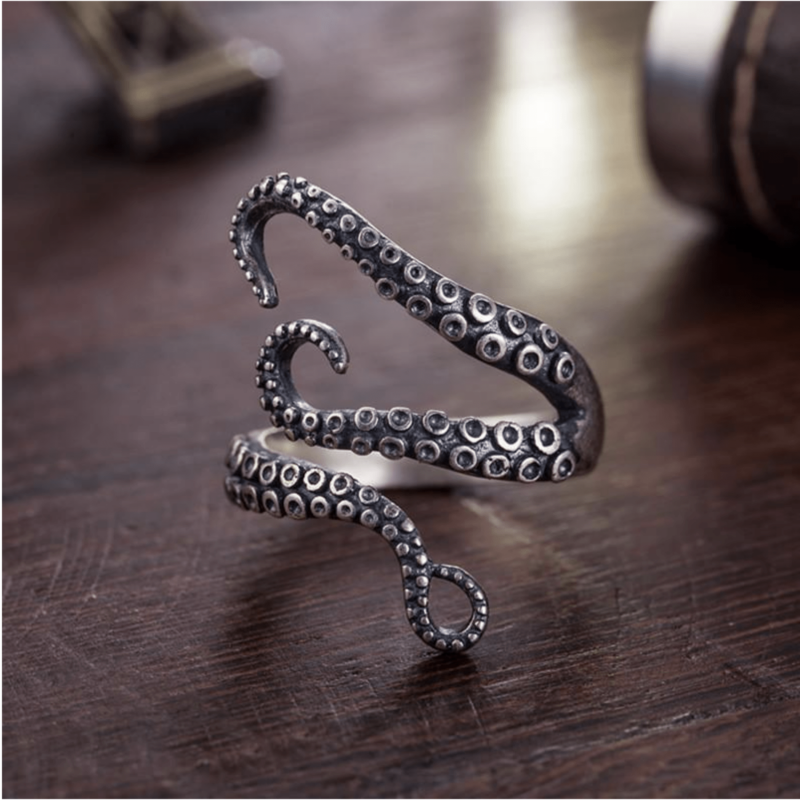 SPLASHBUY Ring - Octopus Adjustable Kraken Octopus Ring