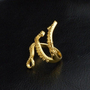 SPLASHBUY Ring - Octopus Resizable / Gold Adjustable Kraken Octopus Ring 7459255-resizable-gold