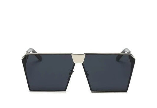 Splashbuy Sunglasses silver gray Steampunk Square Sunglasses X284-silvergray